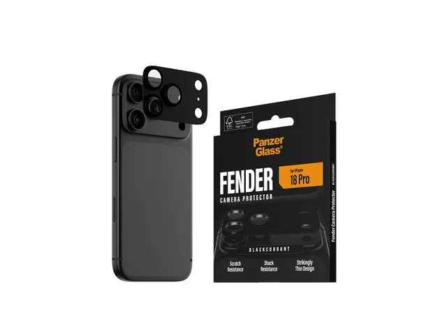 PanzerGlass Fender Camera Lens Protector Blackcurrant iPhone 18 Pro