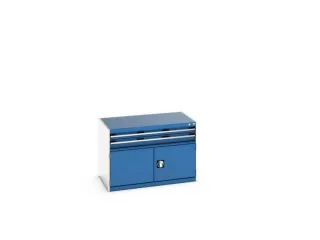 ladekast HxBxD 700x1050x650mm 2laden RAL7035 front RAL5010 - 8