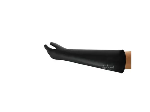 Ansell AlphaTec 87-108 latex handschoenen, zwart, maat 10,5, 12 paar