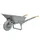 kruiwagen met hoekijzer,90l,HxBxD 810x710x1530mm,staal-bak,grijs,staal