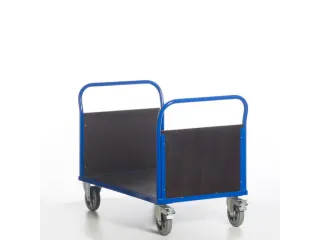Platformwagen 1000kg Laadvlak 1200x800mm 2 Kopwanden Ral 5010 - 9