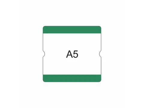 beschrijfbare hoes,markering HxB 216x231mm,PVC,groen