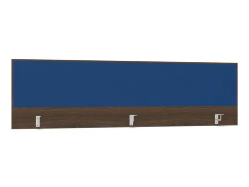 opzetpaneel bureau aanbouw achter NV bruin hickory blauw 2000mm