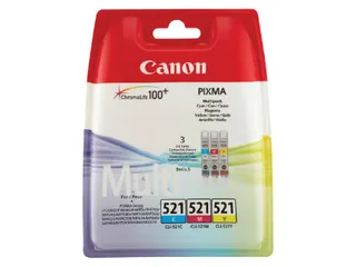 Canon CLI-521 Multipack Inktcartridge Kleur Voordeelset - 1