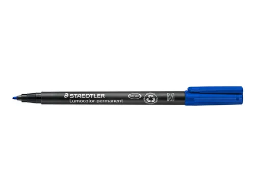 Viltstift Staedtler OHP Lumocolor 317 Medium 1.0mm Blauw