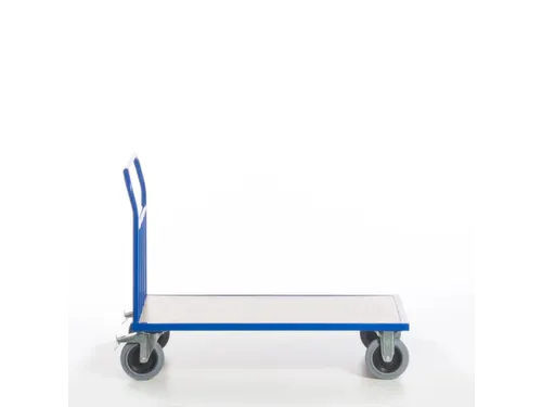kopwandwagen,draagverm. 500kg,laadvl. LxB 1200x800mm,houtplaat,1wand