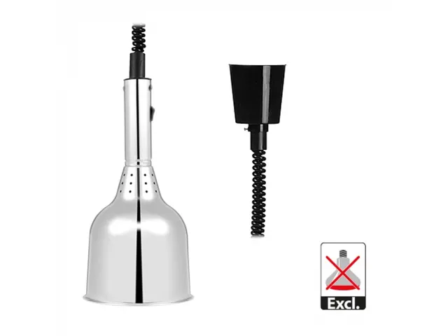 Warmhoudkap instelbaar Chroom