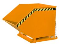 Kiepbak Staalplaat 980x1110x1420mm Inh. 1m³ 300kg Oranje