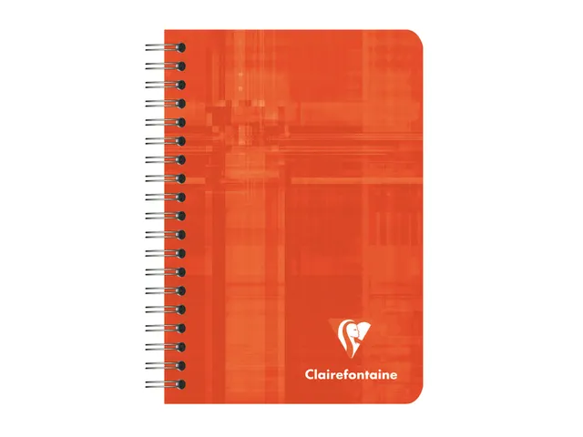 Carnet de notes Clairefontaine 95x140mm ligné spirale 180 pages assor