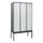 Z-garderobekast,HxBxD 2120x1200x500mm,vak B 200/400mm,cil.-slot