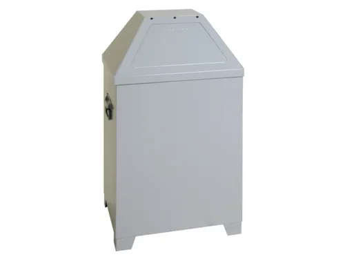 Afvalverzamelaar Zelfblussend 95 Liter 870X450X450Mm 2 Openingen Alu