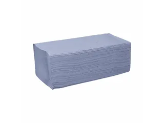 CMT handdoek Blauw 1-laags V-vouw 25x23cm Recycled 5.000 stuks - 1