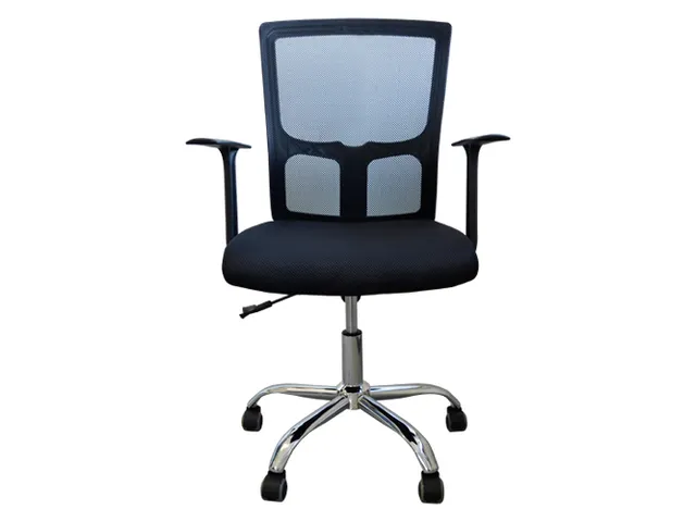 Bureaustoel Basic Classic Zwart Stof Netrug