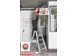 double échelle en aluminium double face 2x3marche(s) estrade H 0 65m