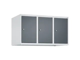 opzetkast,v. locker,3vak.,vak B 300mm,HxBxD 500x900x500mm,vleugeldeur - 1