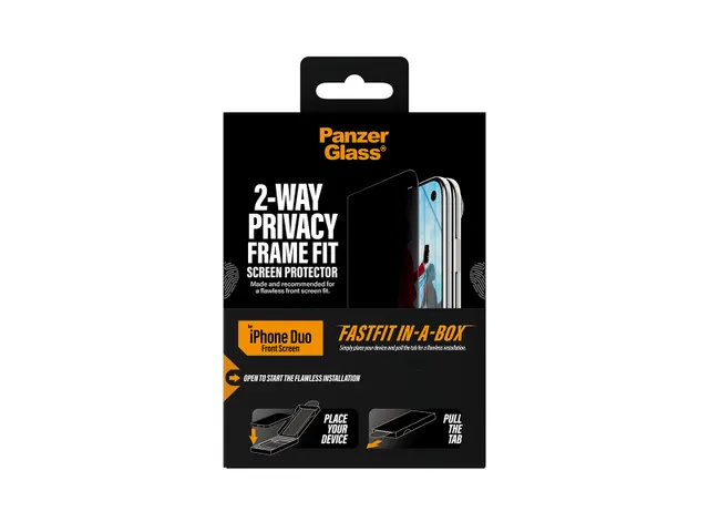 PanzerGlass 2-Way Privacy Front Screen Protector iPhone Duo | FRAME