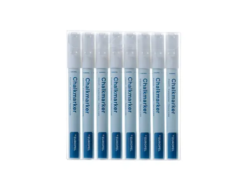 Krijtstift Europel 1-3mm wit etui 8 stuks