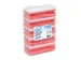 Schuurspons Cleaninq met greep 140x70x42mm rood/wit 5 stuks