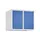 opzetkast,v. locker,2vak.,vak B 300mm,HxBxD 500x600x500mm,vleugeldeur