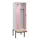 locker met bank,voor scheiding van kleding,HxBxD 2120x600x815mm,2vak