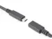 USB Type-C verlengkabel Type C St/Bu 1,5m 3A, 480MB Versie 2.0 Zwart
