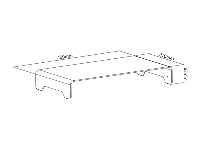 Monitorverhoger Aluminium