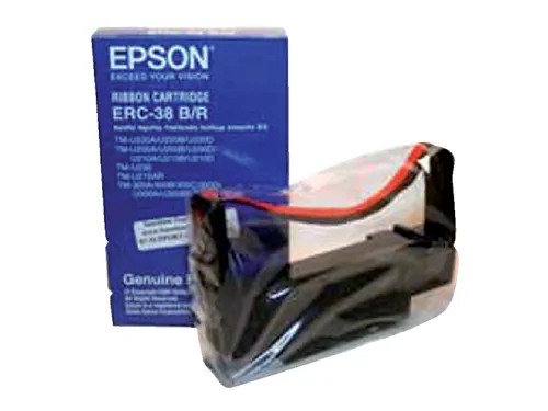 Lint Epson S015245 voor ERC38 nylon zwart/rood