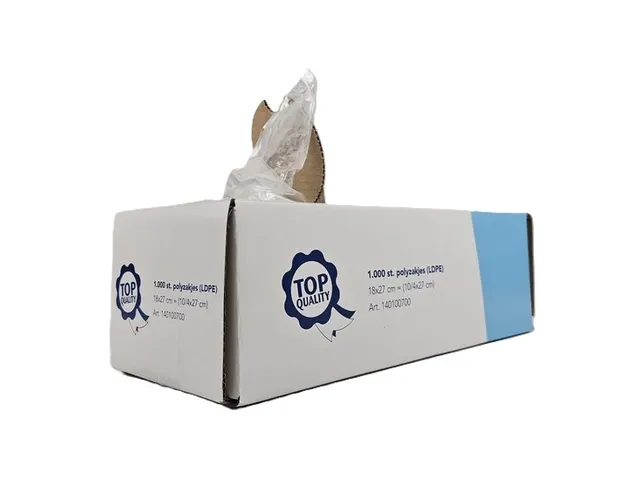 Polyzakjes LDPE Transparant 18x27cm 18my 5000 stuks