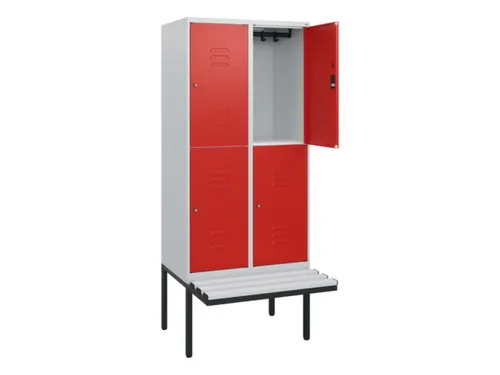 Dubbeldekse dekenkist,HxBxD 1950x800x815mm,2x2vak.,vak B 400mm