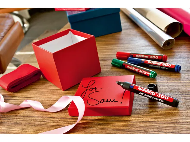 Viltstift edding 300 rond zwart 1.5-3mm