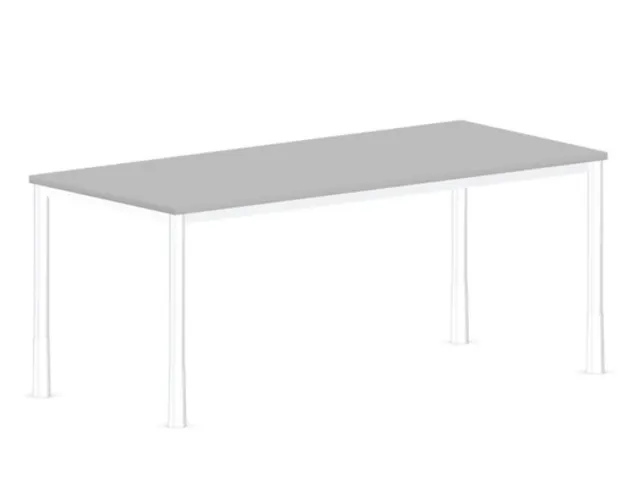 in hoogte verstelbaar bureau 720-840x1800x800mm hout MP-lichtgrijs