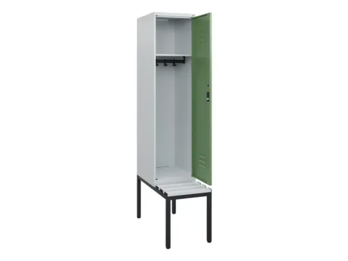 locker met bank,HxBxD 1950x400x815mm,1vak,vak B 400mm,cil.-slot