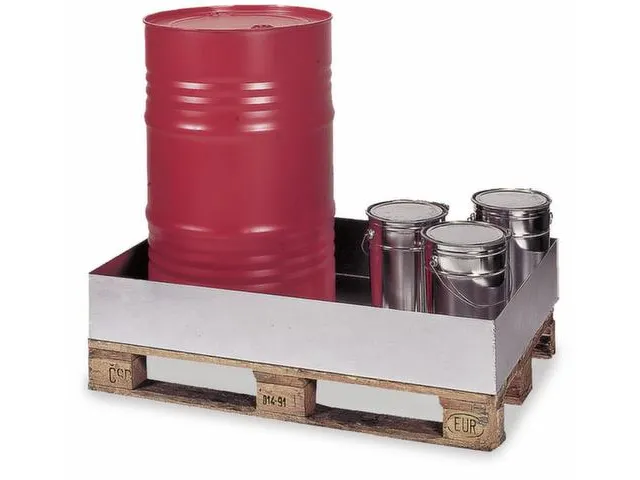 Palletopzetbak 2x 200l Opvangvol. 210l Staal 240x 1250x 820mm Verzinkt