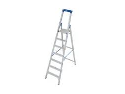 Ladder Aluminium Bordes H 1 65M 7Treden Incl. Bordes