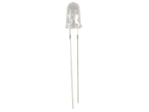Witte LED 5mm - Transparant