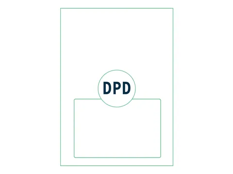 Retourlabel DPD IEZZY A4 1.000 vel 161,5x100mm 1000 labels