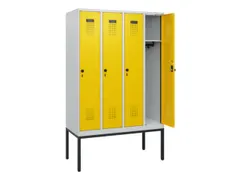 schoollocker,HxBxD 1950x1200x500mm,4vak,vak B 300mm,draaigrendel