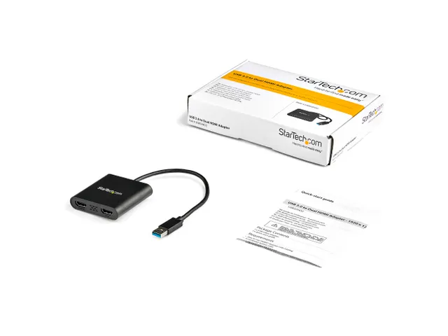 USB 3.0 naar Dual HDMI Adapter Dual 1080p of Single 4K 30Hz