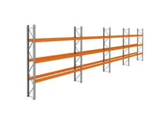 palletstelling,basis+3xaanbouw,HxBxD 3990x14900x750mm,vakl. 3400kg