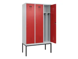 locker voor scheiding van kleding,HxBxD 2120x1200x500mm,3vak