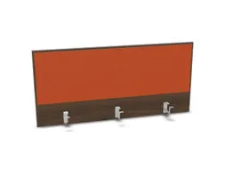 opzetpaneel bureau aanbouw achter NV bruin hickory oranje 1200mm