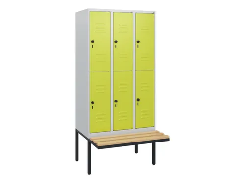 Dubbeldekse dekenkist,HxBxD 1950x900x815mm,3x2vak.,vak B 300mm