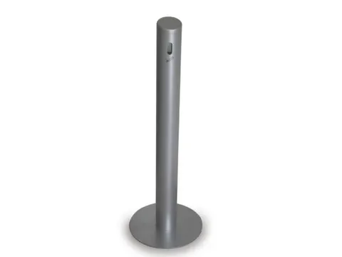 Asbakstaander Aluminium 1041x100mm Voetplaat D 356mm Nieuwzilver