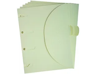 Smartfolder geperforeerde opbergmappen A4 Beige 6 stuks - 1