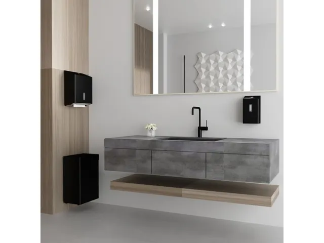 Santral HSU 31 P handdoekdispenser RAL 9005 Gitzwart Midnight