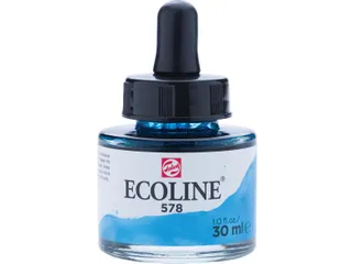 Ecoline waterverf 30 ml hemelsblauw (cyaan) - 1