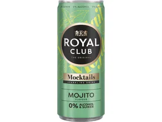 Mocktails Royal Club mojito 0% suiker en alcohol blik 250 ml - 1