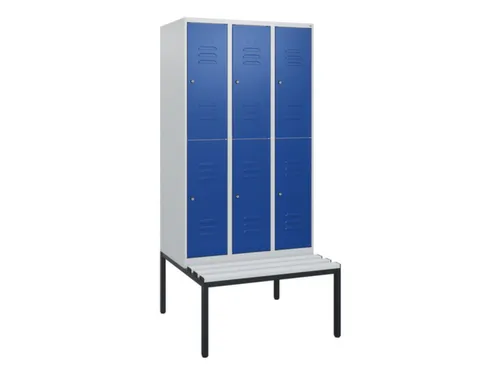 Dubbeldekse dekenkist,HxBxD 1950x900x815mm,3x2vak.,vak B 300mm