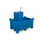 stapelbak,HxLxB 600x800x1200mm,300l,PE,blauw,Wanden gesloten