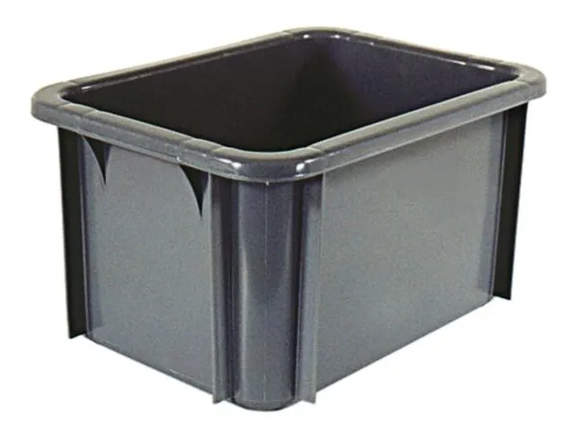 Stapelbak Pe Hxlxb 215X400X300Mm Inhoud 18L Grijs